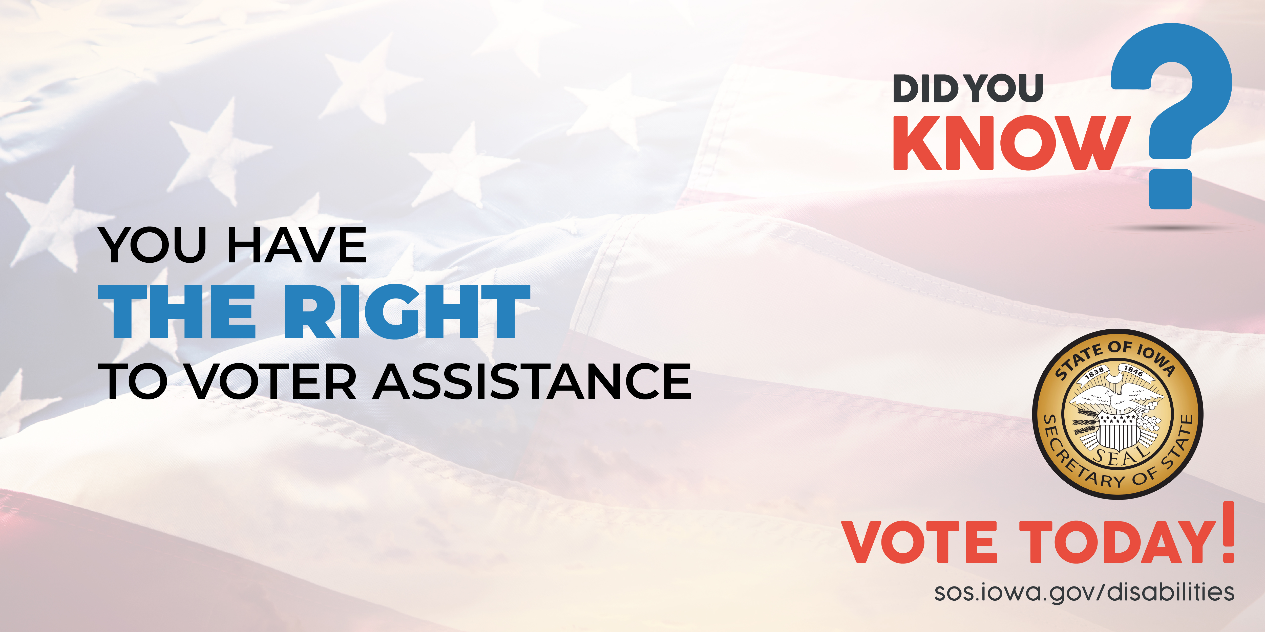 Voter assistance graphic